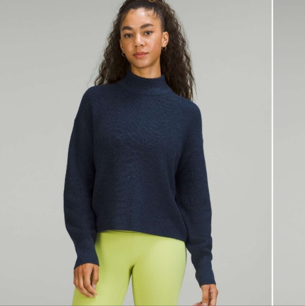 Lululemon Merino Wool-Blend Ribbed Turtleneck Sweater